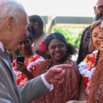 Indigenous Australians hugged King Charles at a historic civil rights site.